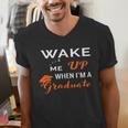 Graduation Shirt High School And College For Sleepy Graduate Men's V-Neck T-Shirt