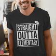 Graduation Shirt Straight Outta Elementary Men's V-Neck T-Shirt