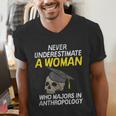 Graduation Student Who Majors In Anthropology Men's V-Neck T-Shirt