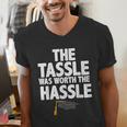 Graduation The Tassle Was Worth The Hassle T-Shirt Men's V-Neck T-Shirt