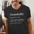 Grandaddy Grandpa Fathers Day Definition Men's V-Neck T-Shirt