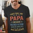 Grandpa Shirts Dad Partner In Crime Shirt Men's V-Neck T-Shirt Grandpa Shirts Dad Partner In Crime Shirt Men's V-Neck T-Shirt