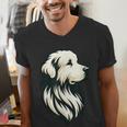 Great Pyrenees Pyr Minimalist Simple Dog Mom Dad Boys Girls Men's V-Neck T-Shirt