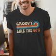 Groovy Like The 60s Aesthetic Nostalgia 1960's Retro Men's V-Neck T-Shirt