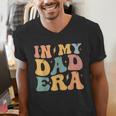 Groovy In My Dad Era Dad Father's Day Men's V-Neck T-Shirt