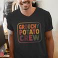 Grouchy Potato Crew Introvert Sarcasm Men's V-Neck T-Shirt Grouchy Potato Crew Introvert Sarcasm Men's V-Neck T-Shirt