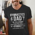 Gymnastics Dad Definition Gymnastics Father Of A Gymnast Dad Men's V-Neck T-Shirt Gymnastics Dad Definition Gymnastics Father Of A Gymnast Dad Men's V-Neck T-Shirt