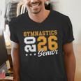 Gymnastics Senior Night Gymnastics Senior 2026 Graduation 17 Men's V-Neck T-Shirt