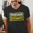 Halloween Adult Costume Dinosaur Security Dad Mom Men's V-Neck T-Shirt