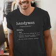Handyman Definition Tee Dad Handyman Men's V-Neck T-Shirt