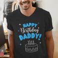 Happy Birthday Daddy Dad Birthday Bday Costume Family Party Men's V-Neck T-Shirt