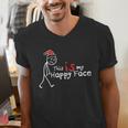 This Is My Happy Face List Christmas Introvert Men's V-Neck T-Shirt This Is My Happy Face List Christmas Introvert Men's V-Neck T-Shirt