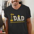 Happy Father's Day Construction For Son DAD Father's Day Men's V-Neck T-Shirt Happy Father's Day Construction For Son DAD Father's Day Men's V-Neck T-Shirt
