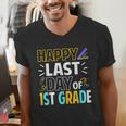 Happy Last Day Of 1st Grade Shirt Cutie Graduation Men's V-Neck T-Shirt