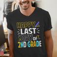 Happy Last Day Of 2nd Grade Shirt Cutie Graduation Men's V-Neck T-Shirt