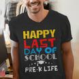 Happy Last Day Of School Pre-K Life Graduation T-Shirt Men's V-Neck T-Shirt