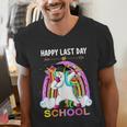 Happy Last Days Of School Graduation Class 2022 Unicorn Girl Men's V-Neck T-Shirt