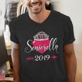 High School 2019 Senior Graduation Shirt Girls Daughter Men's V-Neck T-Shirt