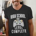 High School Graduation Shirt Gamer Graduation Men's V-Neck T-Shirt