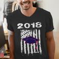 High School GraduationShirt Flag College Graduation Men's V-Neck T-Shirt