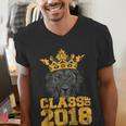 High School King Graduation Shirt Class Of 2018 Seniors Men's V-Neck T-Shirt