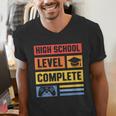 High School Level Complete Class Of 2024 Senior Graduation Men's V-Neck T-Shirt