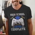 High School Level Complete Class Of 2025 Graduation Men's V-Neck T-Shirt