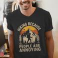 Hiking Because People Are Annoying Introvert Men's V-Neck T-Shirt