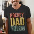 Hockey Dad Shirt Men Fathers Day Hockey Dad Men's V-Neck T-Shirt