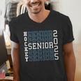 Hockey Senior Night Hockey Senior 2025 Graduation 50 Men's V-Neck T-Shirt