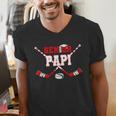 Hockey Senior Papi Graduation Class Of 2026 Kids Men's V-Neck T-Shirt