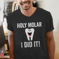 Holy Molar I Did It Dental Hygienist Graduation Men's V-Neck T-Shirt