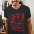 Hotrod Car Automotive Nostalgia Distressed Retro Men's V-Neck T-Shirt