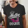 Hotter By One Degree Graduation Men's V-Neck T-Shirt