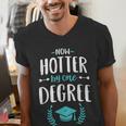 Now Hotter By One Degree Shirt Class Of 2024 Graduation Men's V-Neck T-Shirt