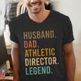 Husband Dad Athletic Director Legend Athletic Directors Men's V-Neck T-Shirt
