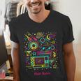 Iconic Nostalgia Vintage Graphic Men's V-Neck T-Shirt