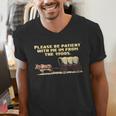 I'm From The 1900s Retro Wagon Men's V-Neck T-Shirt