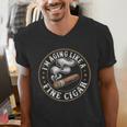 I'm Aging Like a Fine Cigar Retro Dad Father's Day Men's V-Neck T-Shirt I'm Aging Like a Fine Cigar Retro Dad Father's Day Men's V-Neck T-Shirt