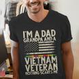 I'm A Dad Grandpa And A Vietnam Veteran Nothing Scares Me Men's V-Neck T-Shirt I'm A Dad Grandpa And A Vietnam Veteran Nothing Scares Me Men's V-Neck T-Shirt