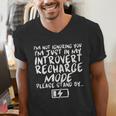 I'm Not Ignoring You I'm Just In My Introvert Recharge Mode Men's V-Neck T-Shirt I'm Not Ignoring You I'm Just In My Introvert Recharge Mode Men's V-Neck T-Shirt