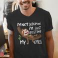 I'm Not Sleeping I'm Just Resting My Eyes Father's Day Dad Men's V-Neck T-Shirt