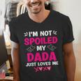 I'm Not Spoiled My Dada Just Loves Me Kids Girls Daughter Men's V-Neck T-Shirt I'm Not Spoiled My Dada Just Loves Me Kids Girls Daughter Men's V-Neck T-Shirt