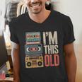 I'm This Old Vintage Cassette Tape Nostalgia Men's V-Neck T-Shirt