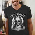 I'm Telling Dad Shirt Religious Christian Jesus Meme Men's V-Neck T-Shirt I'm Telling Dad Shirt Religious Christian Jesus Meme Men's V-Neck T-Shirt