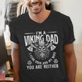 I'm A Viking Dad I Fear Odin And My Wife Norse Mythology Men's V-Neck T-Shirt