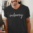 Indoorsy Introvert Life Quotes For Women Men Sarcastic Men's V-Neck T-Shirt