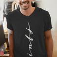 INFJ Introvert Personality Psychology Vertical Writing Men's V-Neck T-Shirt INFJ Introvert Personality Psychology Vertical Writing Men's V-Neck T-Shirt