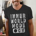 Inner World Mode On Introvert Saying Men's V-Neck T-Shirt