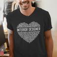 Interior Er Heart Graduation Men's V-Neck T-Shirt